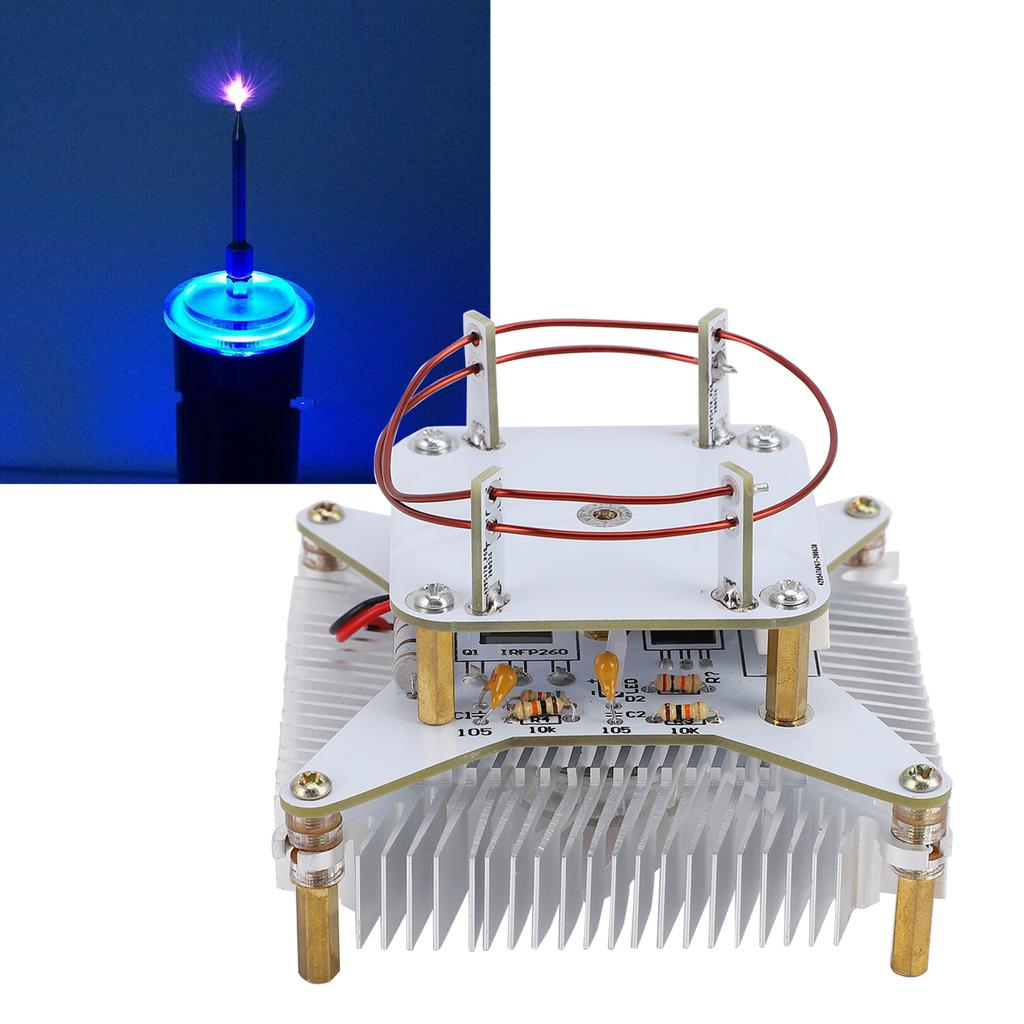 Music Tesla Coil Plasma Speaker Wireless Transmission of Sound Solid Power Supply DIY Kit