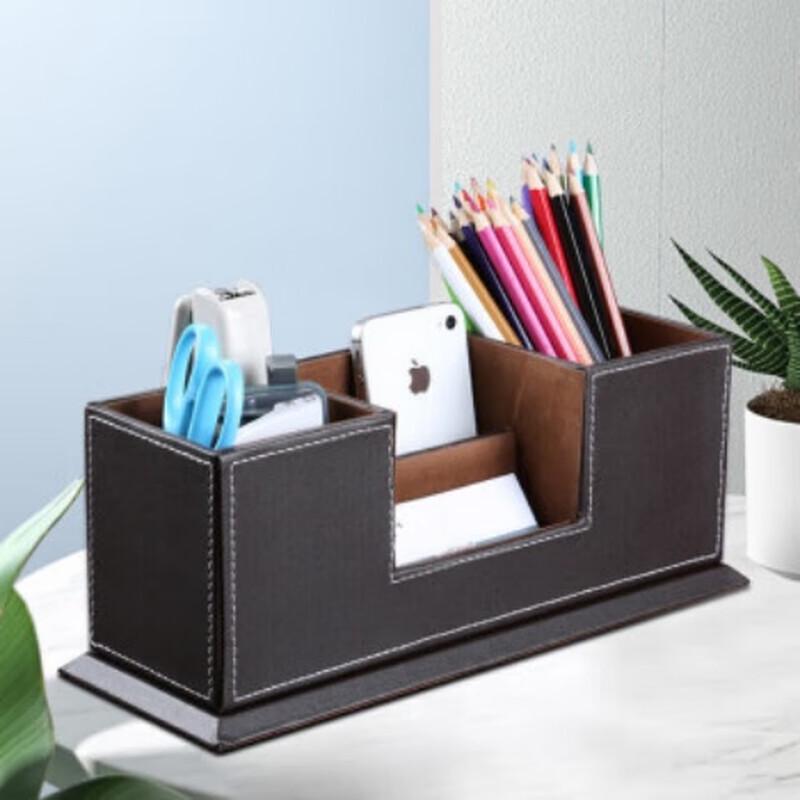 Dual Pen Holder Desktop Organizer