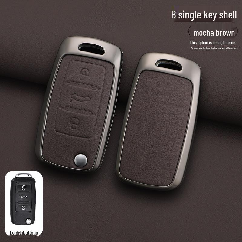 Compatible Car Key Cases & Buckles for Volkswagen: Lavida, T-Roc, Lamando, Tayron, Sagitar, Tiguan, Polo, Tharu