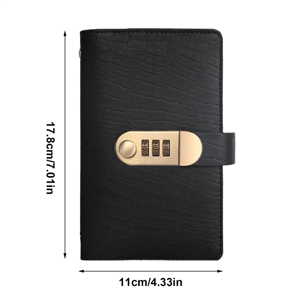 Vintage 100-Page Budget Planner Privacy Protection Saving Challenge Book Cash Money Saving Book with Combination Lock Reusable