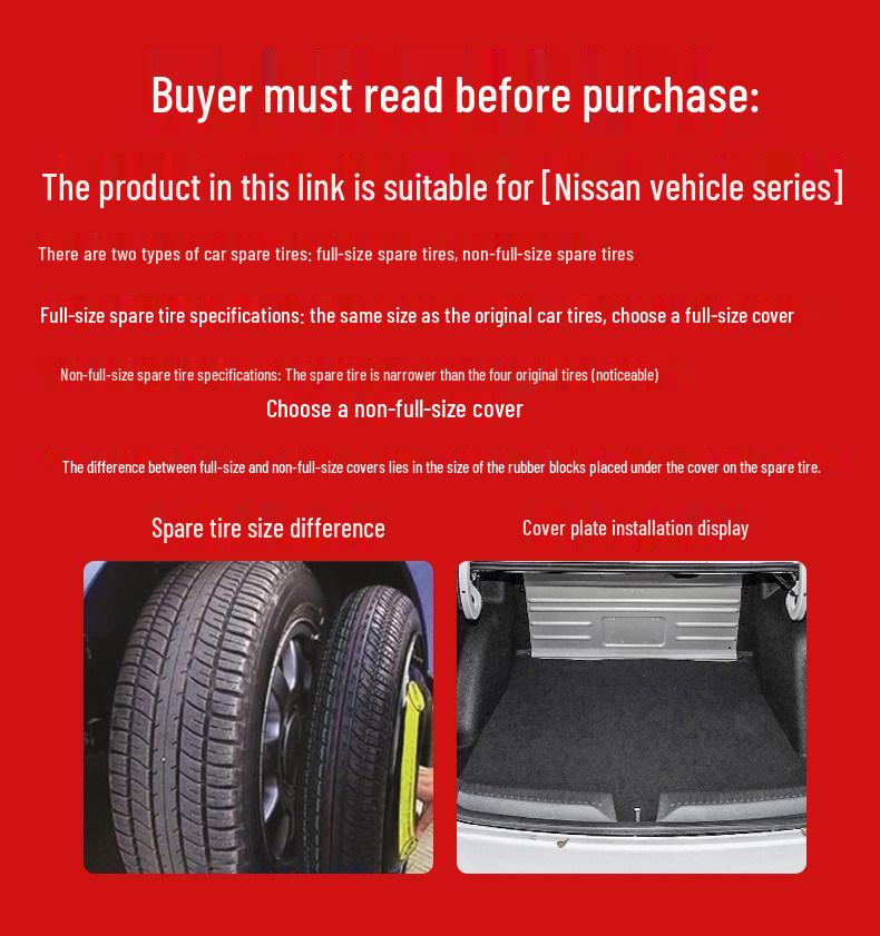 Nissan March & Bluebird Spare Tire Cover: Tailgate Carpet and Luggage Compartment Mat