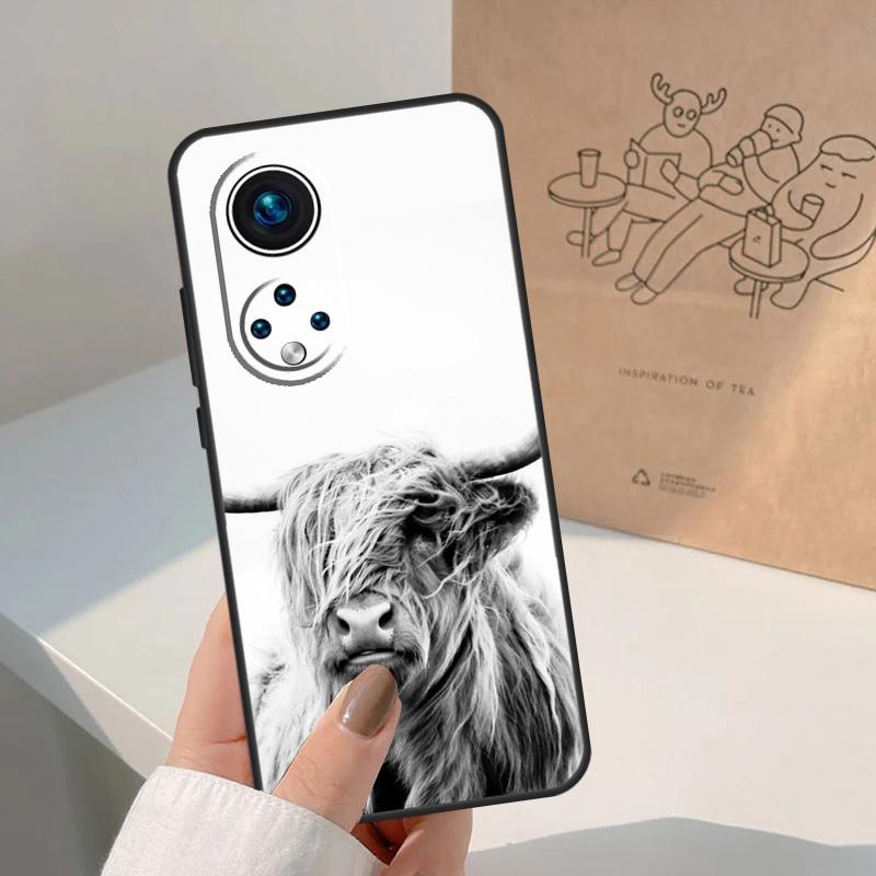 Cute Highland Cow For Honor Magic 8 Pro 7 6 5 Lite Case For Honor Win RT 200 400 50 70 90 X8b X9a X9b X9c X9d