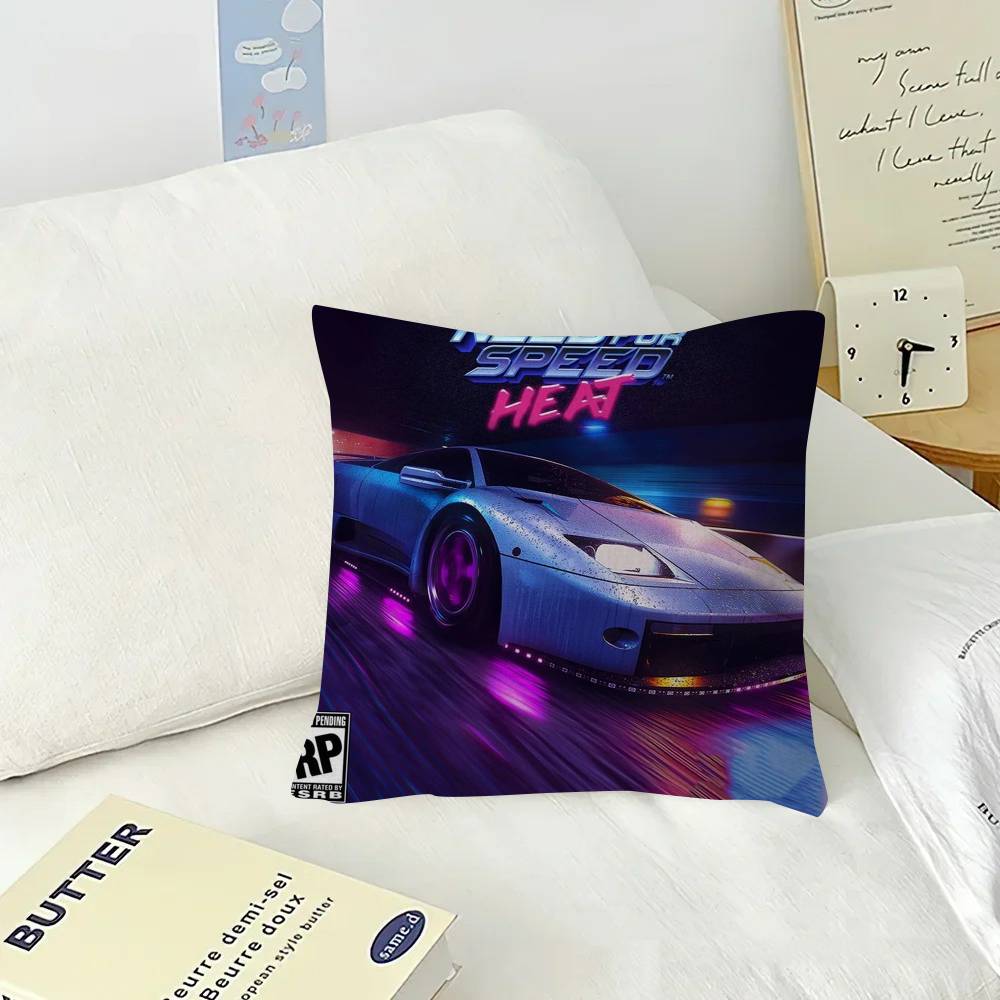 Rally N-n-need For Speed   Personalized Pillow Dust Cover Bedroom Kids Party Decoration Pillowcase Birthday Children Gift