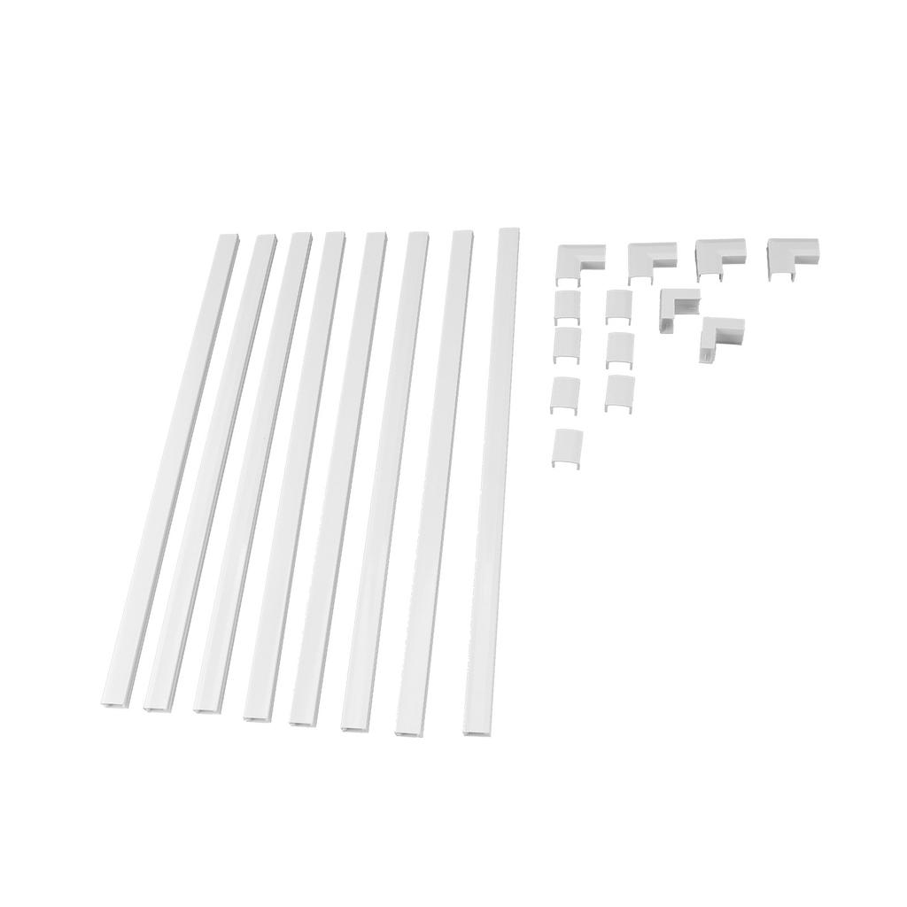 Cord Hider Stylish Cord Cover Raceway Kit Cable Concealer for TV Office 15.75x0.59x0.35in