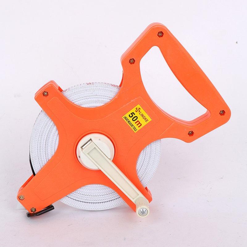 Heavy Duty Thickened Tape Measure Plastic Open Reel Handheld Measuring Ruler for Road Survey Construction Home Renovation Projects