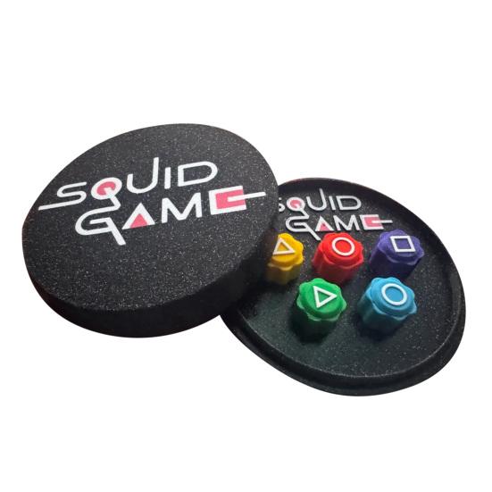 1 Set Geometric Dice Korean Game Hand-Eye Coordination Training Colorful Stone Catching Game Portable Travel Kids Adults Game Night Party Dice Toy