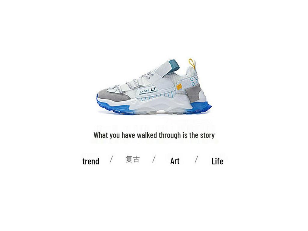 Men's Spring 2024 Casual White Mesh Breathable Sneakers