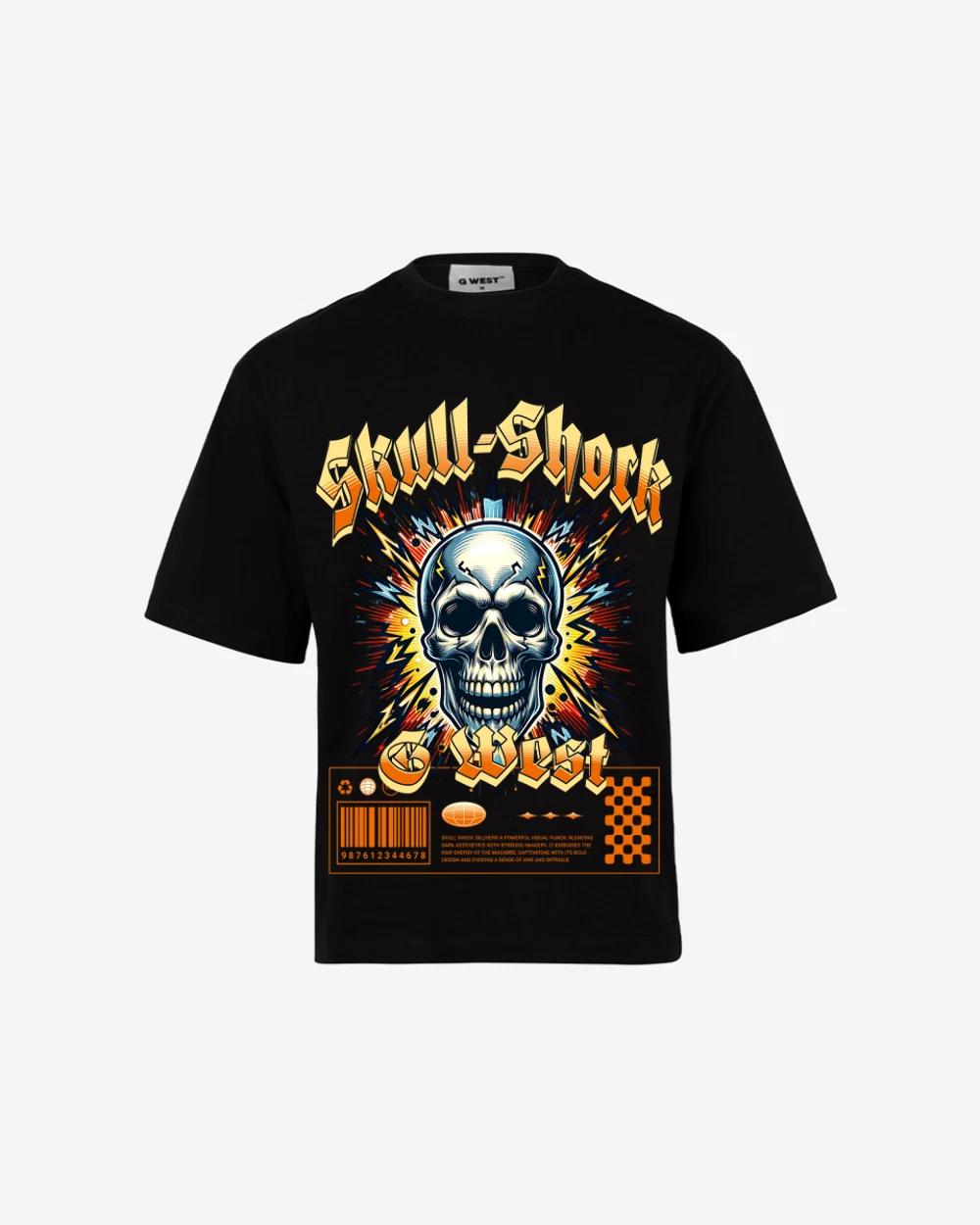 G-WEST SKULL SHORK OVERSIZED TEE XL