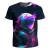 Men's T-Shirts 3D Print Colorful Pattern Round Neck T-Shirts Casual Men Tops Oversized Fashion Tees Clothing