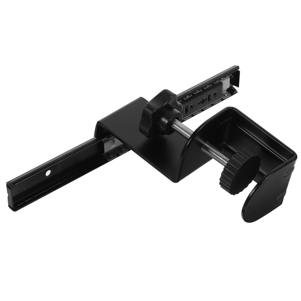 1 Set Desktop-Erweiterungshalterung Verstellbare Gleitschiene Tastaturhalterung für die Nutzung unter dem Schreibtisch Tischplatten-Erweiterung Bequem