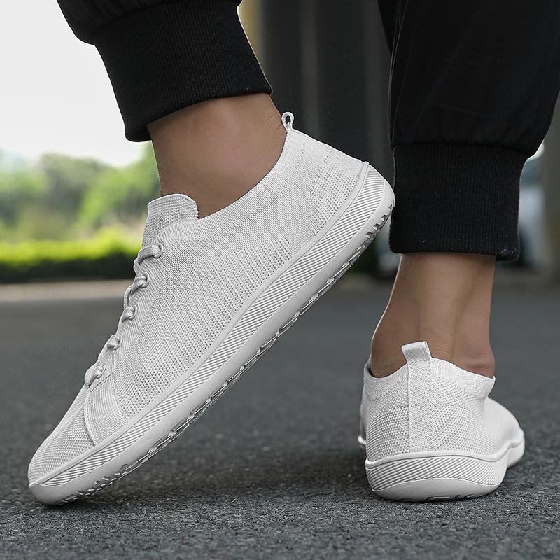Flache Herrenschuhe Sommer Atmungsaktive Casual Sneakers Für Männer Neue Mesh Bequeme Weiße Wanderschuhe Vulkanisierte Sneakers Schuhe Damen