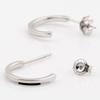 [925 Silver] Via One Line Earrings