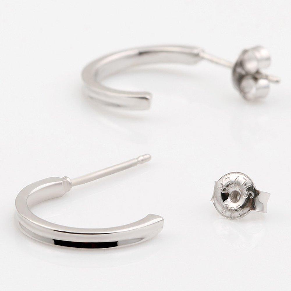 [925 Silver] Via One Line Earrings