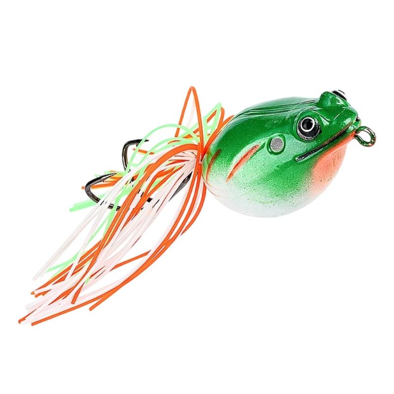 Floating Poisons Frogs Lures Floating Soft Baits Simulated Frogs Fishing Baits for Basses Fishing in Lake and Rivers