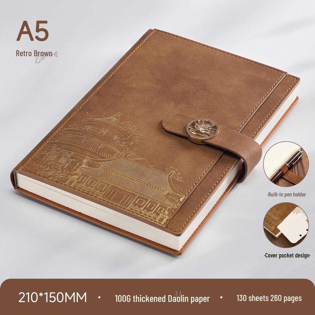 Guochao Creative Notebook and Insulated Cup Gift Set for Business and Company Meetings
