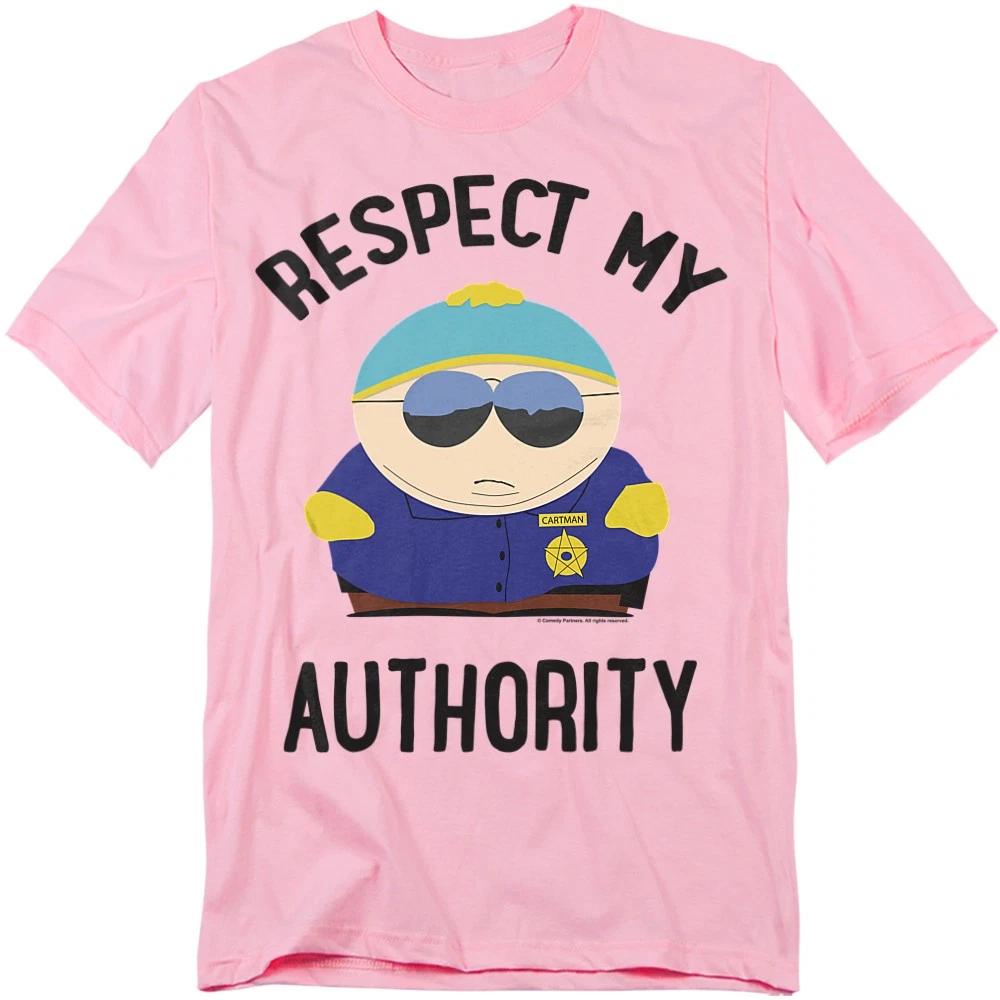 South Park Respect 100% Cotton T-shirt Mens Tees Top S-4XL, Pink XL