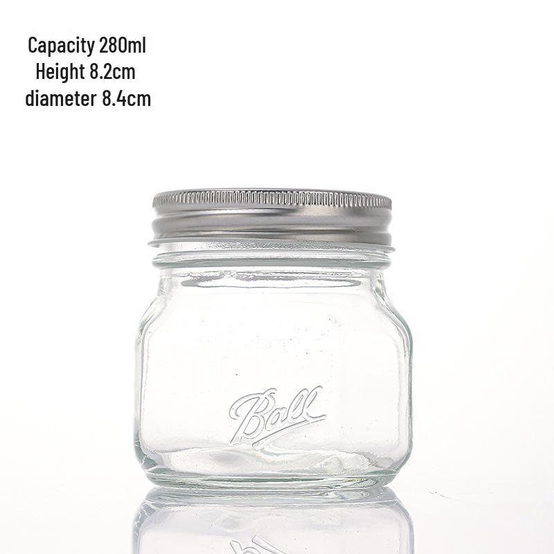 Octagonal Sealed Glass Mason Jar for Jam, Fruit, Pickles, or Storage