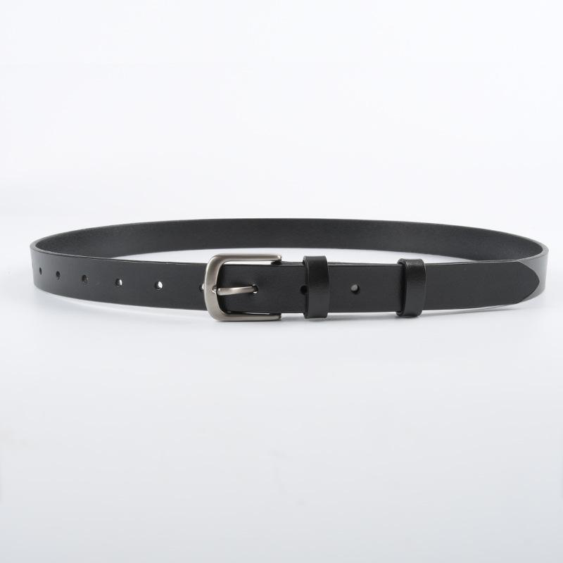 New Cowhide Veterinary Leather Women's Belt Classic Simple Casual Pants Jeans High-end Women's Belt