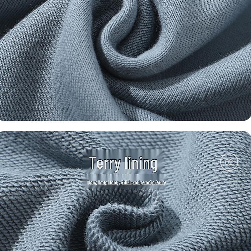 Felpa Girocollo Oversize Pesante da 380g in Puro Cotone, Colore Unito, Stile Primavera/Autunno, con Logo/Testo Personalizzato Stampato.