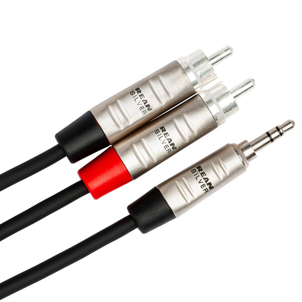 Hosa 91cm Stereo Mini To 2 RCA Audio Cable HMR-003Y