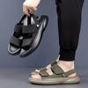 Fashion Sandals for Men 2025 New Summer Breathable Soft Bottom Casual Anti Slip Wear Beach Shoes Dual Purpose Driving Slippers Sandals