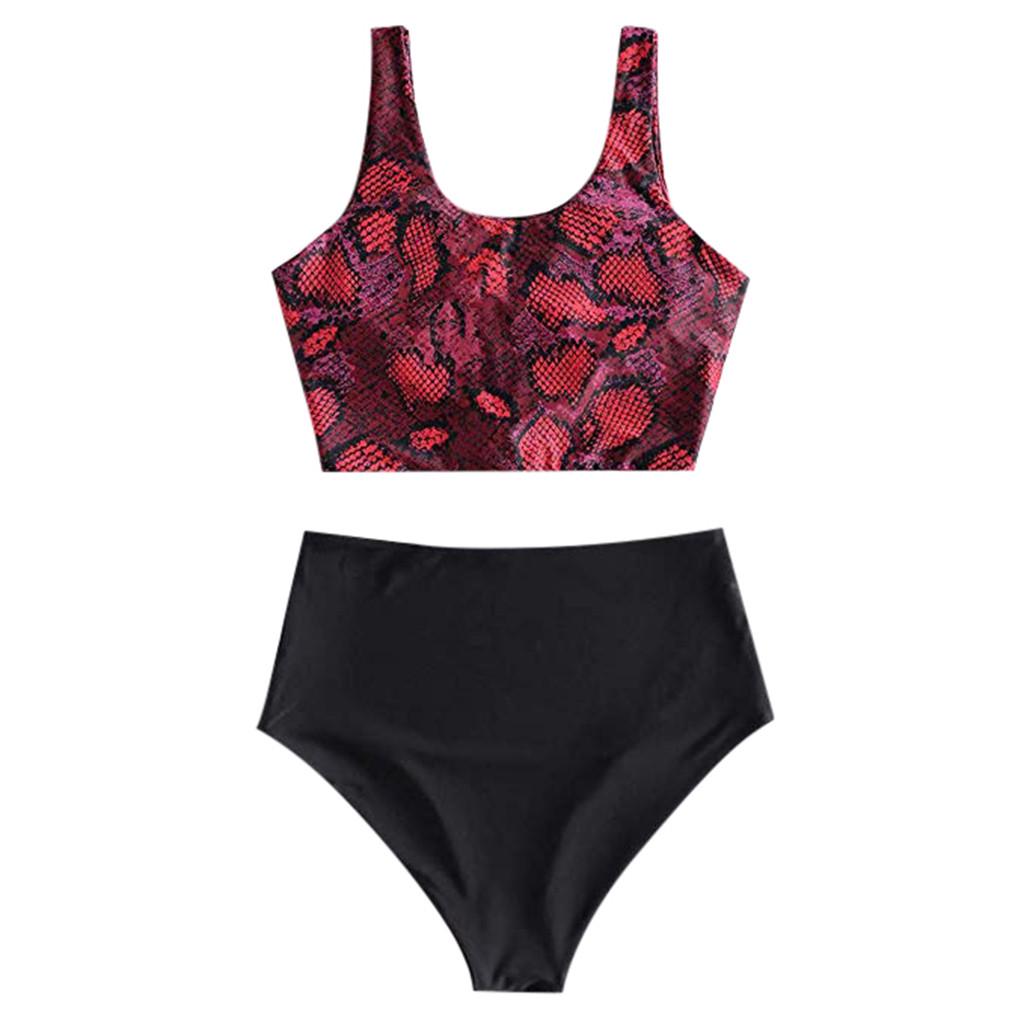 Sexy Women Bikini Set Leopard Print Padded Swimwear Bathing Swimsuit Beachwear