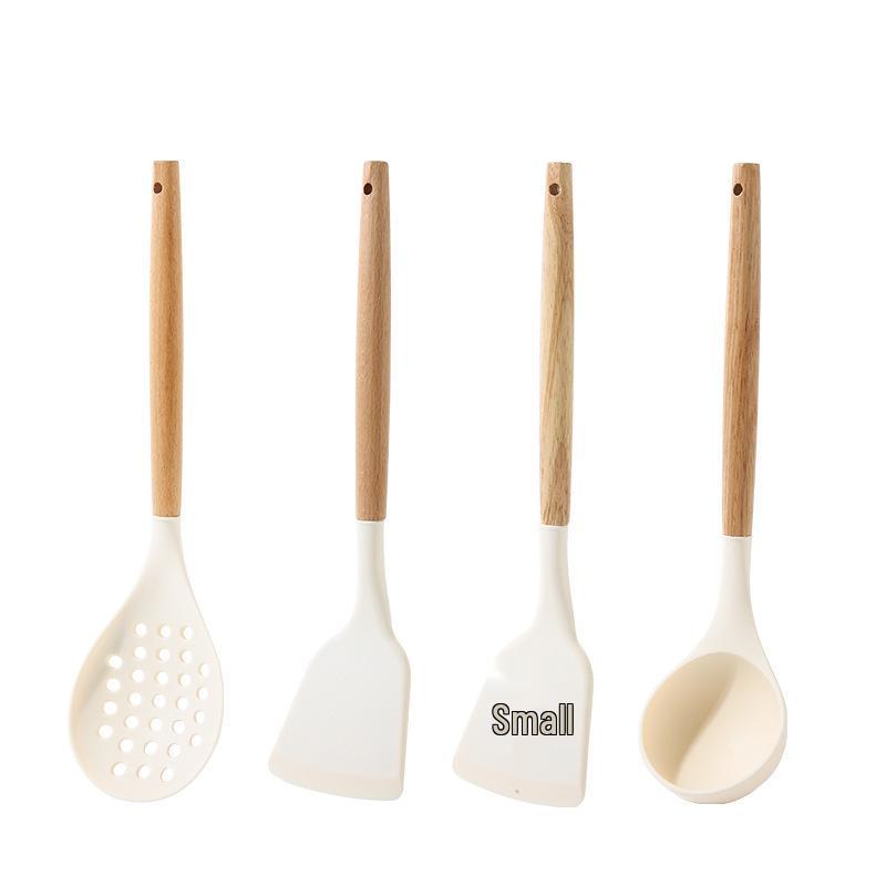 High-Temp Silicone Cookware Set: Spatula, Ladle & Slotted Spoon for Non-Stick Pans