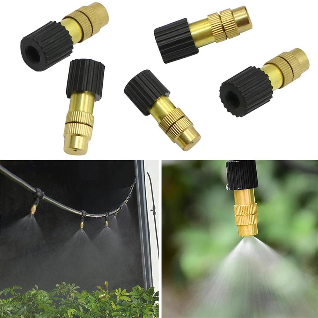 Adjustable Copper Atomizing Nozzle for Garden Watering and Cooling