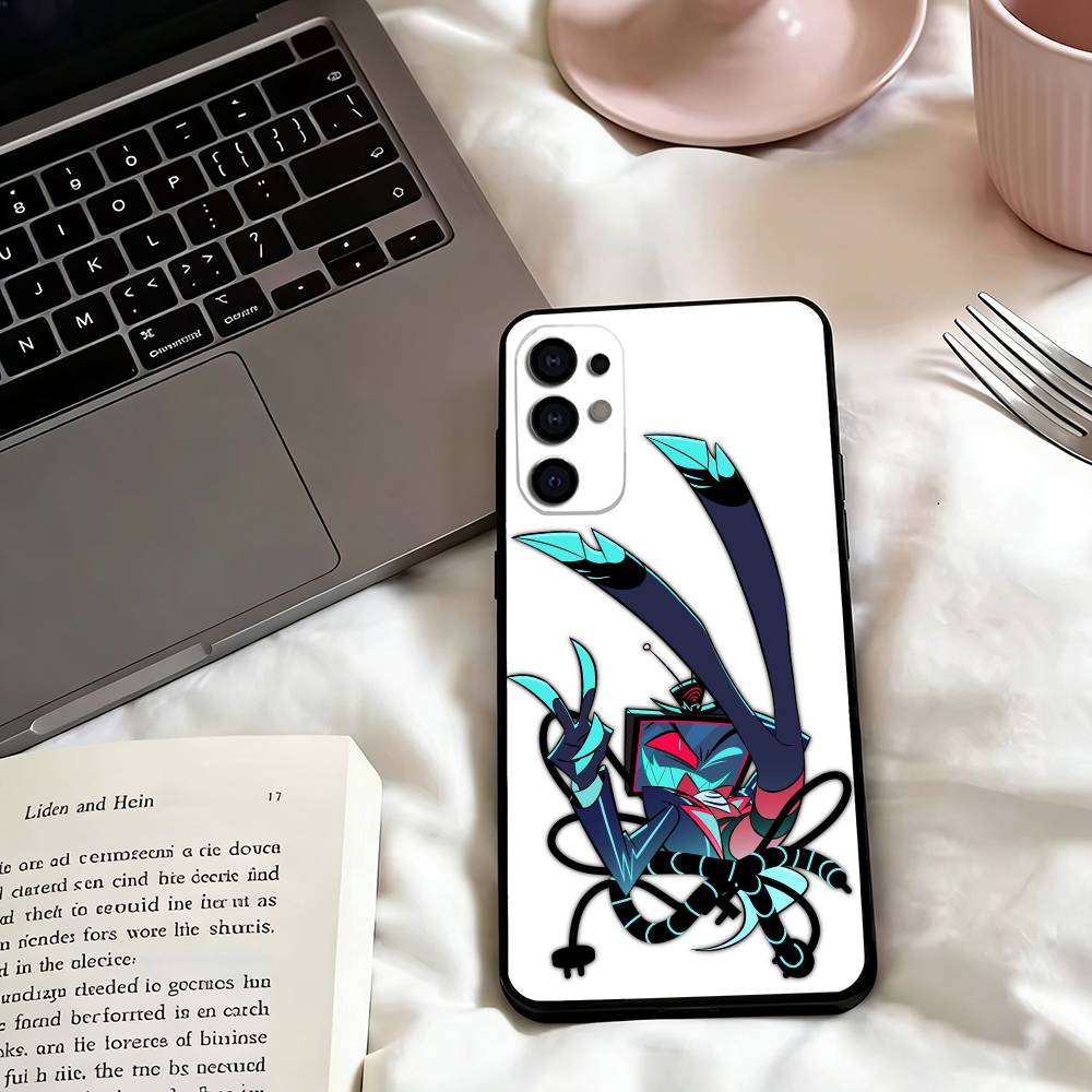 V-Vox H-Hazbin H-Hotel Phone Case Black Silicone Soft For Samsung S25,S24,S21,S22,S23,S30,Ultra,S20,Plus,Fe,Lite
