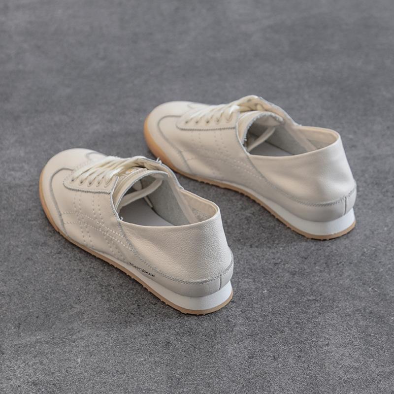 

Летние Форрест Гамп две носки мягкая кожа маленькие белые туфли женские супермягкие новая мягкая подошва мягкая поверхность женские туфли лето легкие 40