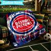 1PC Custom Name Blanket Detroit Basketball Art Flannel Blankets Patterns Throw Blanket All-Season Soft Gift for Couch, Bed, Camping, Birthday Gifts
