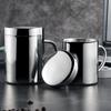 304 Stainless Steel Double Walled Mugs, Metal Coffee & Tea Cup Mug - Insulated Cups with Handles