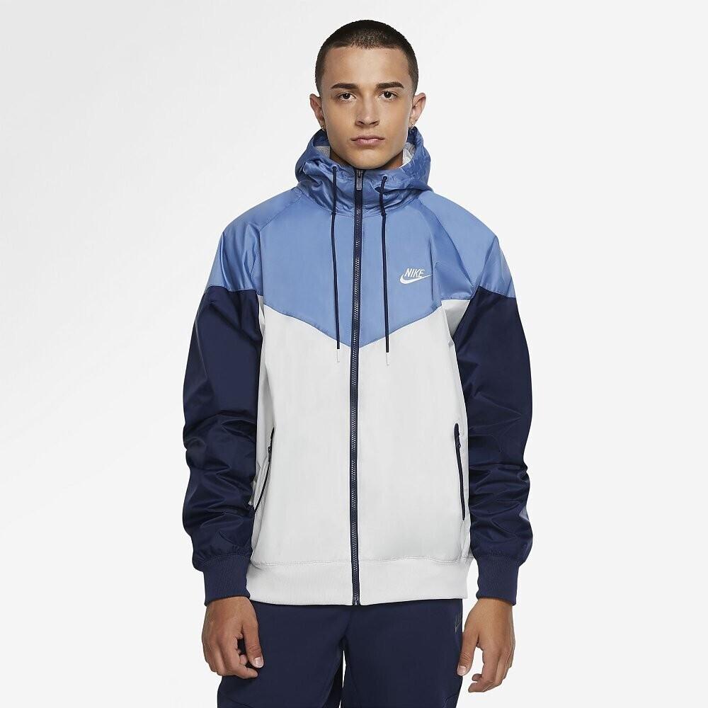 Demi-season Jacket Nike Sportswear Windrunner (AR2209) Photon Dust/stone Blue/midnight Navy/photon Dust