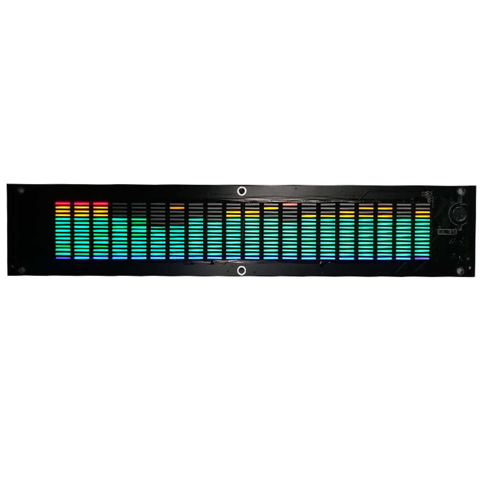 

RGB Voice Activated LED Pickup Rhythm Professional Acrylic Shell Dual Channel DSP 15 Band Digital Equalizer Sound Control Ambient Light,