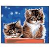 Canvas Kit - Margot - Kittens - 20x25cm - Printed Canvas - Needle Included