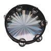 Tambourine Double Row Jingles Drum Metal Bell Handheld Drum Kids Percussion Musical Instrument 10