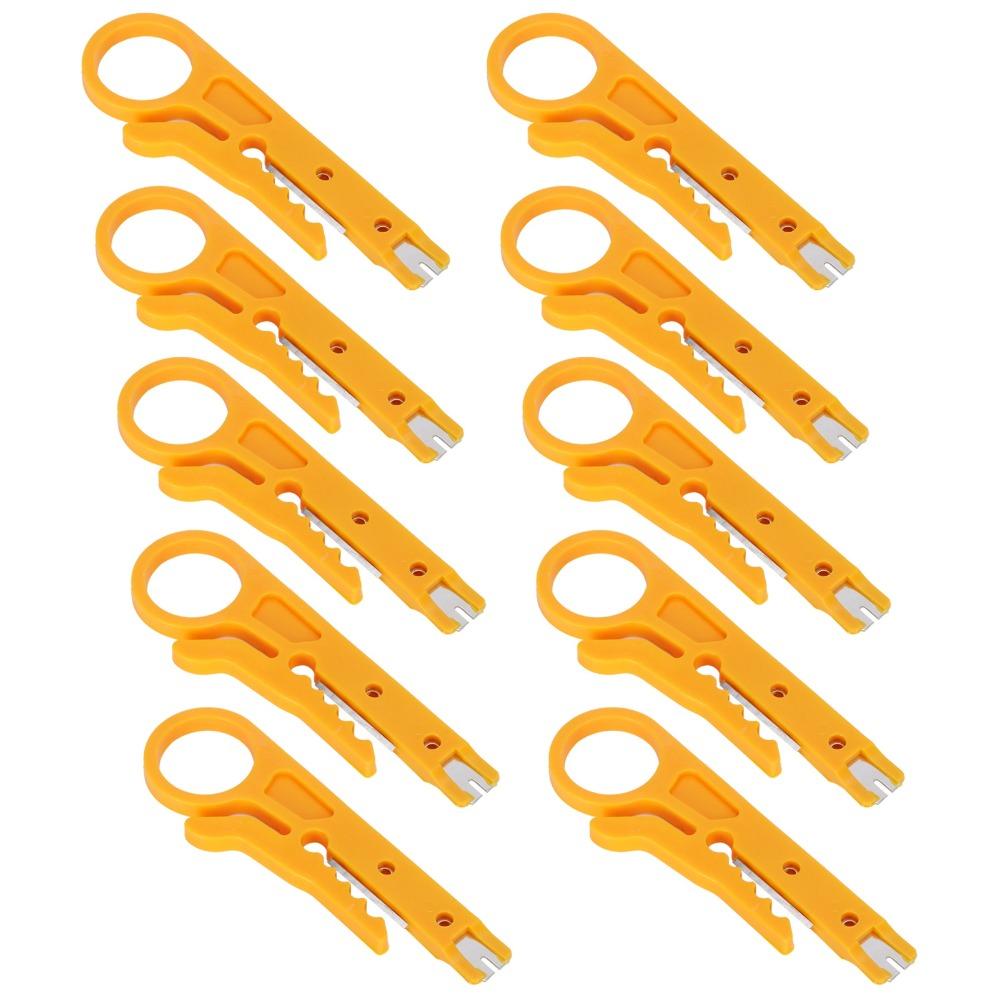 10Pcs Mini Crimping Pliers Multifunctional Cable Tool Complete Kit Network Tool  Cable Repair