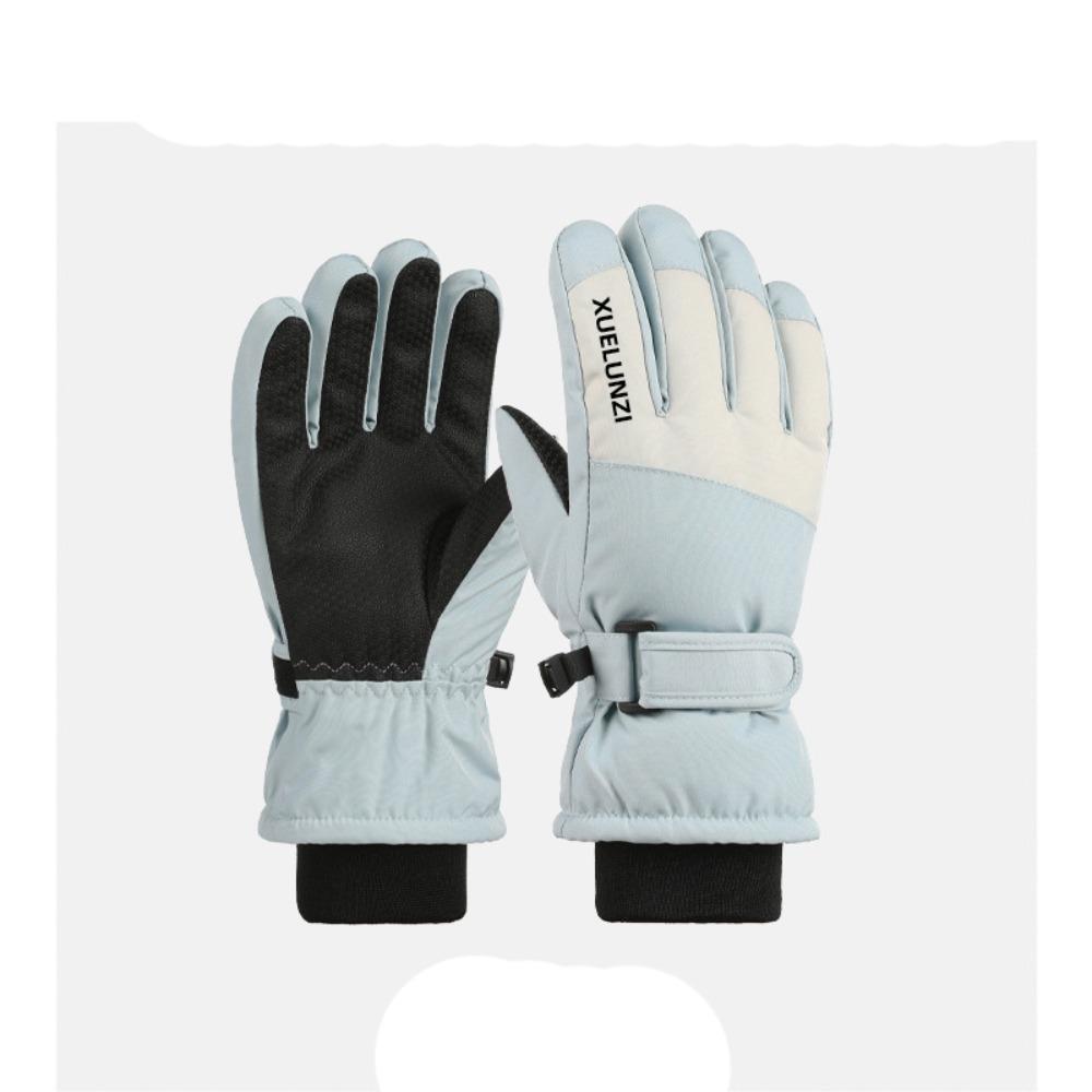 Winter Warm Ski Gloves Windproof Snow Snowboard Outdoor Sports Mittens Non-slip Thicken Cycling Gloves Skiing & Snowboarding