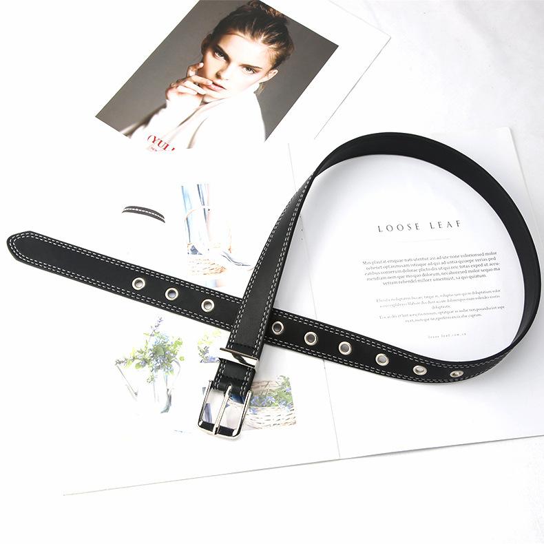 

Versatile Belt Unisex And Slimming With Metal Buckle Belt Paired Jeans With