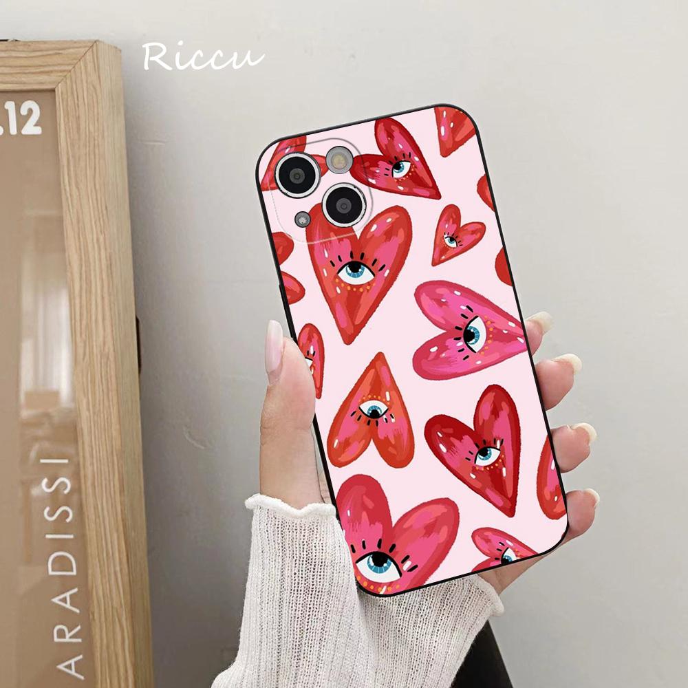 FOR IPhone Blue Nazar Boncuğu Evil Eye Phone Case 14 11 12 Pro 8 7 14 Plus X Pro 14 MAX 13 MINI XR XS 14 Pro Soft Phone Covers