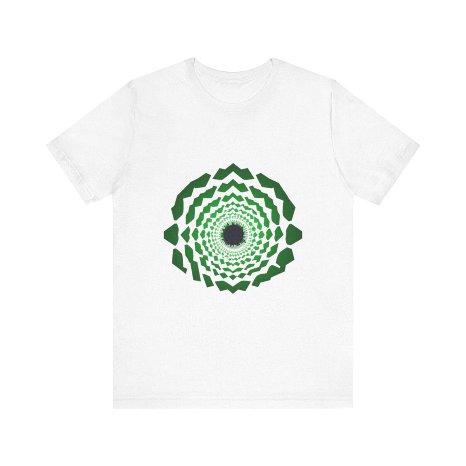 Hypnotic Spiral Vortex Tunnel Optical Illusion T-Shirt, Optical Illusion Tee, Trippy Art Gift 3XL