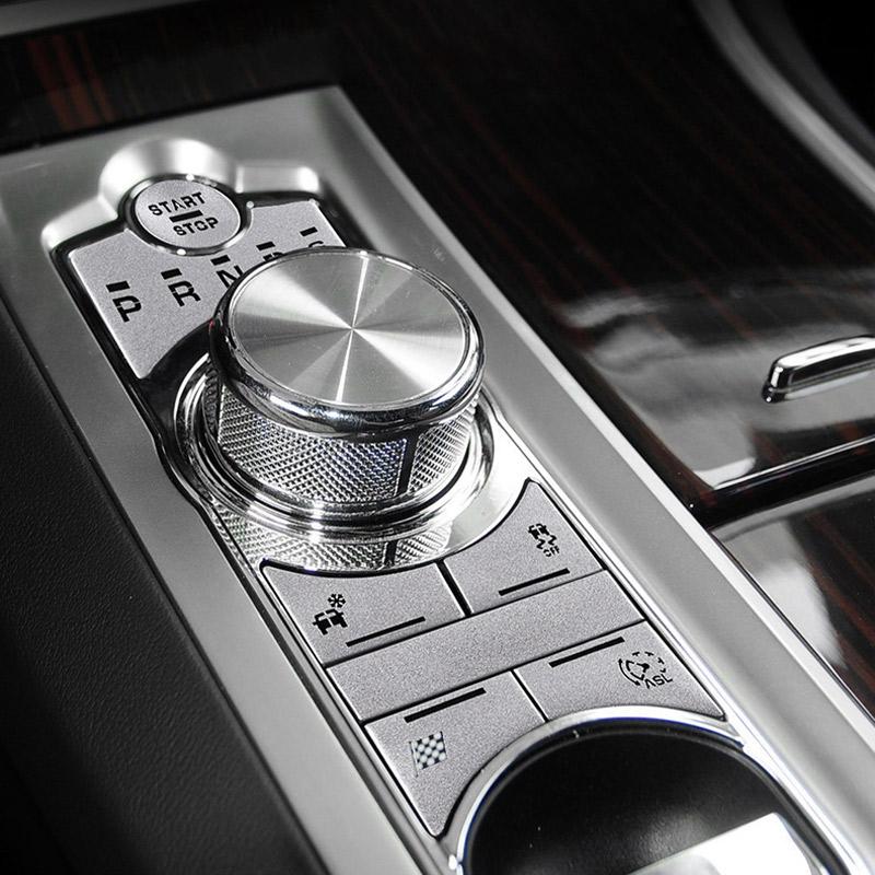 For Jaguar XF XJ 2010-2019 Car Modification Interior Central Control Shift Panel Button Decoration Sticker Car Accessories