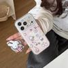 Little Rabbit Magnetic Cartoon Notebook Phone Case for iPhone 17/16 Pro Max/15 Pro - Girly Heart Design