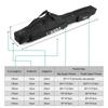 Lixada Fishing Rod Case, Fishing Bag, Portable Fishing Rod Storage Bag, Rod Case, Tackle Bag (Black, 170)