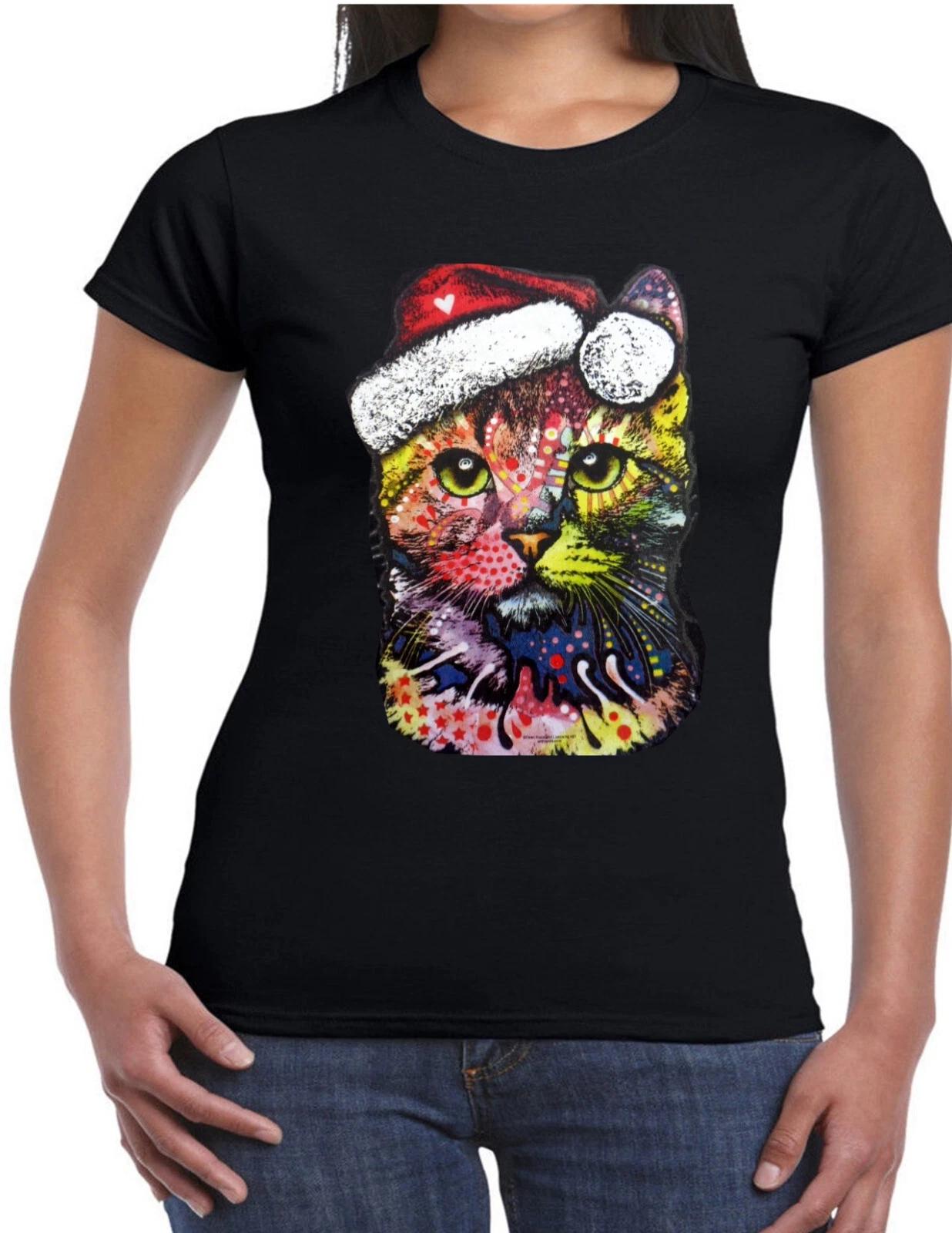 Christmas Cat of Merry Christmas Tee T shirt 3XL