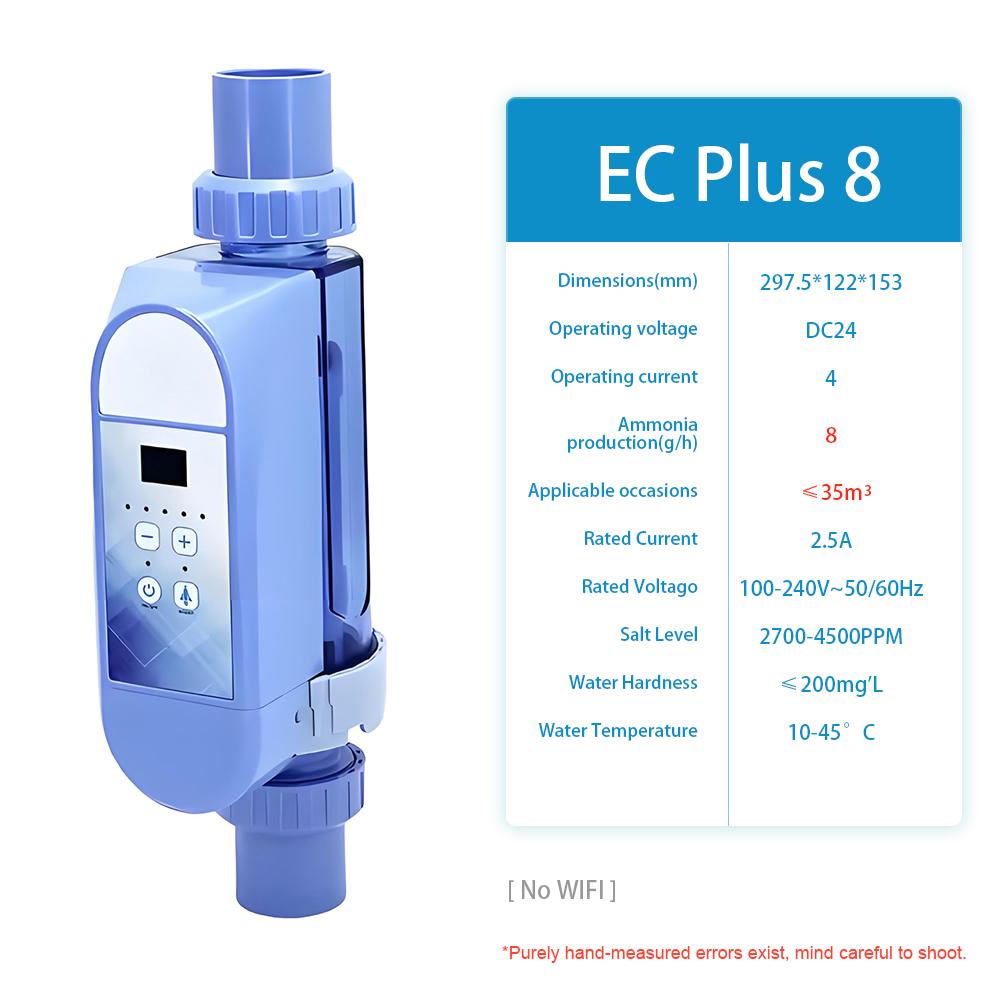 

Salt Chlorine Generator Salt Chlorine Electrolysis Sterilizer Pro&Plus Series Electric Salt Chlorine Machine with Smart Panel