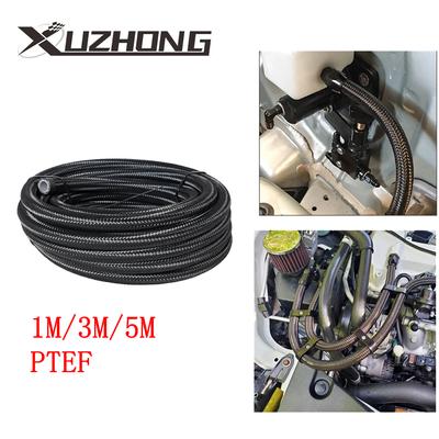 1M 3M 5M PTFE-Ölschlauch AN4-AN12 Edelstahl Universal-Kraftstoffschlauch Geflochtenes Gasleitungsrohr Turbo-Ölkühler-Druckrohr