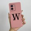 For Oppo A57 4G 2022 Case Oppo A57s A77s Cute Initial Letters Simple Cover Soft TPU Phone Case For Oppo A77 4G Back Cover Capa