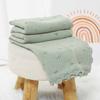 Baby Knitted Blankets Cotton 90*70cm Newborn Boy Girl Swaddle Wrap Best Comfort All Seasons Infant Unisex Stroller Bedding Cover