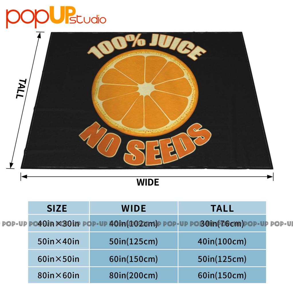 100 Percent Juice No Seeds Orange Ultra-Soft Blanket Quilt Winter Sofa Cover Bed Covers